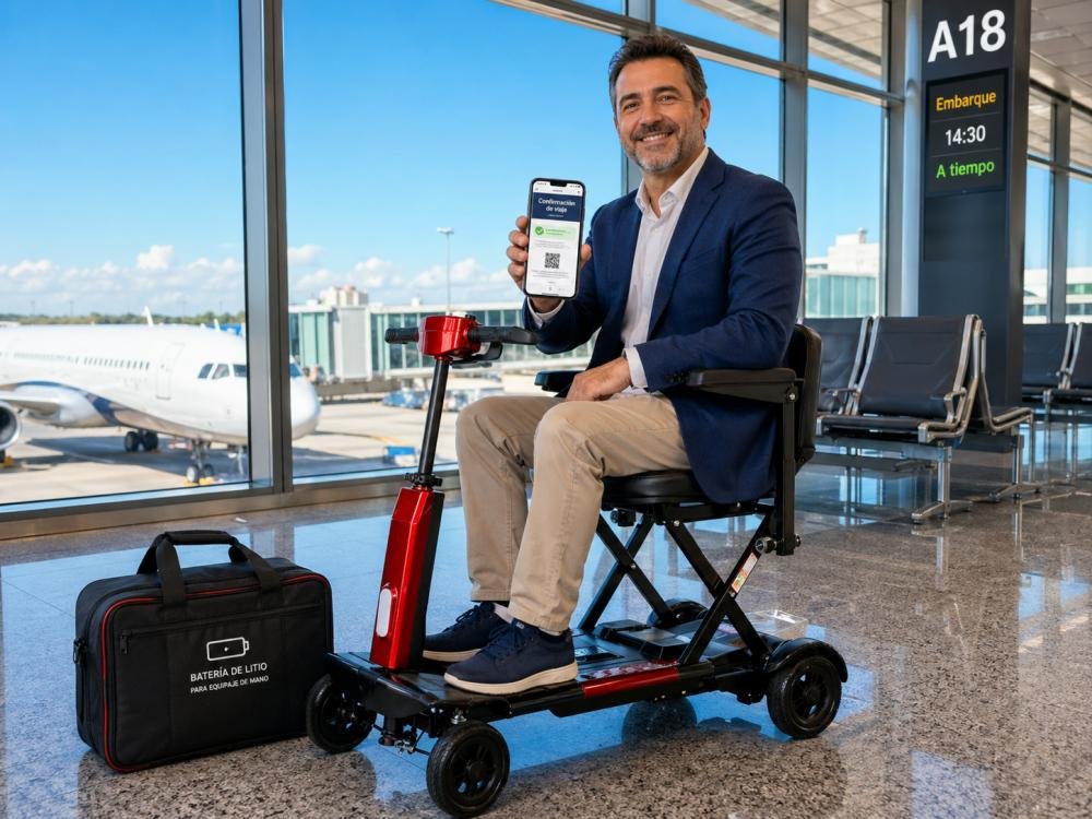 tecnología batería scooter políticas aerolíneas códigos seguridad mexicanos