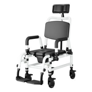 Shower commode wheelchair (1)
