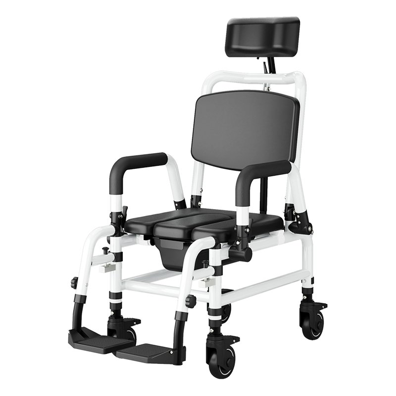 Shower commode wheelchair (1)