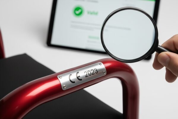 Checking Chinese electric wheelchair CE certificate validity using the EU NANDO database (ID#2)