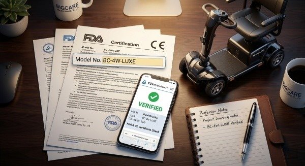 verificar certificaciones scooter movilidad proveedor autenticidad